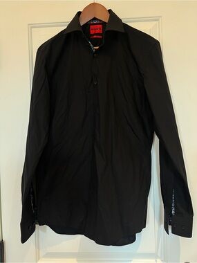 Hugo Boss slim fit Black Mens Dress Shirt